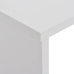 vidaXL Barový stôl s 2 vrchnými doskami biely 130x40x120 cm – Obrázok 9