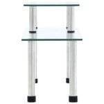 vidaXL Kuchynská polica priehľadná 45x16x26 cm tvrdené sklo – Obrázok 4