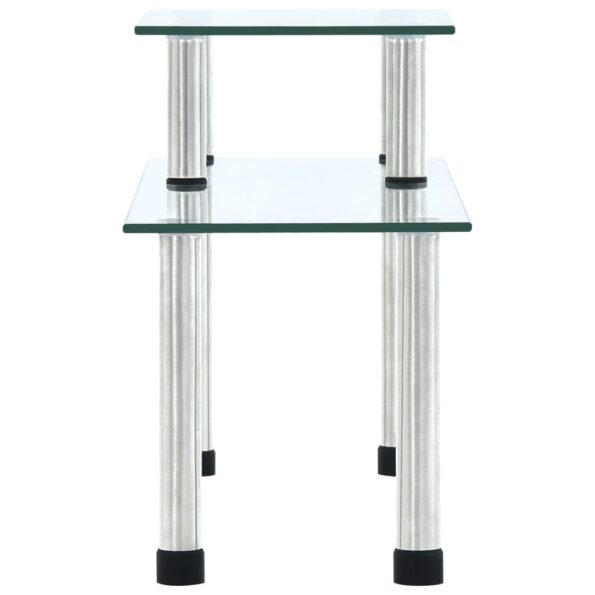 vidaXL Kuchynská polica priehľadná 45x16x26 cm tvrdené sklo – Obrázok 4