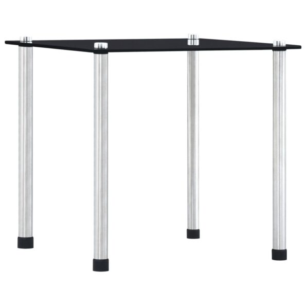 vidaXL Zasúvacie stolíky 3 ks čierne tvrdené sklo – Obrázok 3