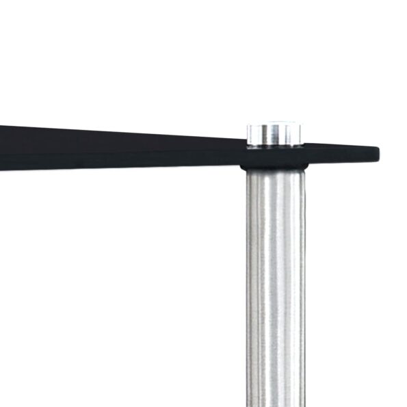 vidaXL Zasúvacie stolíky 3 ks čierne tvrdené sklo – Obrázok 7