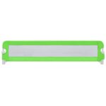 vidaXL Zábrana na detskú posteľ, zelená 180x42 cm, polyester – Obrázok 3