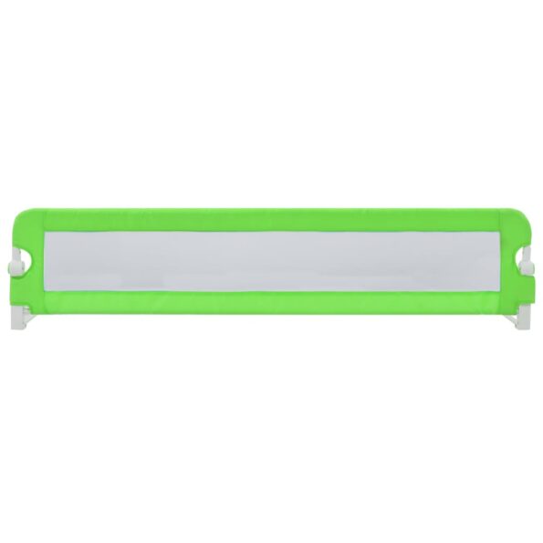 vidaXL Zábrana na detskú posteľ, zelená 180x42 cm, polyester – Obrázok 3