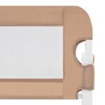 vidaXL Zábrana na detskú posteľ, sivohnedá 120x42 cm, polyester – Obrázok 5