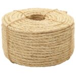 vidaXL Lano, 100% sisal 8 mm, 500 m