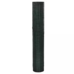 vidaXL Drôtené pletivo pozinkované a potiahnuté PVC 25x1 m zelené – Obrázok 2