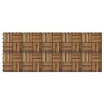 Súprava 10 akáciových podlahových dlaždíc 30 x 30 cm – Obrázok 3