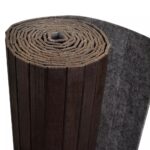 vidaXL Paraván z bambusu, tmavohnedý, šírka 250 cm, výška 165 cm – Obrázok 4