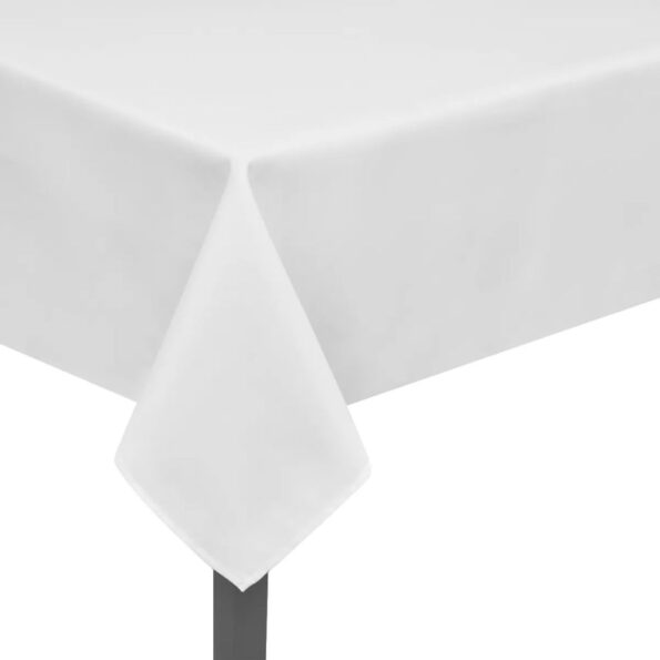 Obrus, 5ks, biely, 130 x 130 cm – Obrázok 3