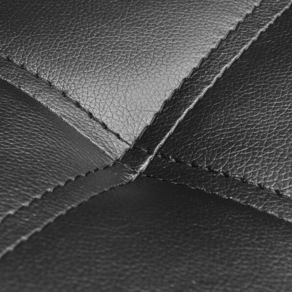 vidaXL Leňoška s vankúšom, čierna, umelá koža – Obrázok 2