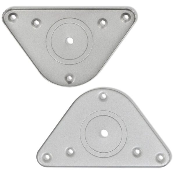 Výškovo nastaviteľné stolové nohy, 4ks, leštený nikel, 870 mm – Obrázok 4