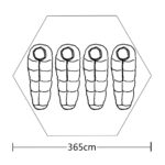 vidaXL 4-miestny stan, modrý – Obrázok 7