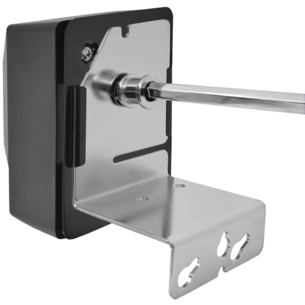 vidaXL Grilovací ražeň s motorčekom, oceľ, 1000 mm – Obrázok 4