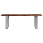 vidaXL Konferenčný stolík, nepravidelné hrany 115x60x40 cm, akácia – Obrázok 2