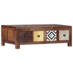 vidaXL Konferenčný stolík 90x50x30 cm masívne sheeshamové drevo – Obrázok 8