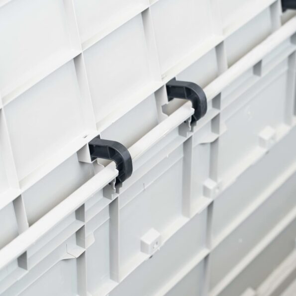 vidaXL Záhradný úložný box 280 l bledošedý – Obrázok 2