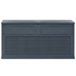 vidaXL Záhradný úložný box antracitový 320 l – Obrázok 7