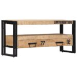 vidaXL TV skrinka 100x30x45 cm, mangový masív