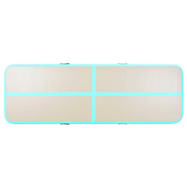 vidaXL Nafukovacia žinenka s pumpou 400x100x10 cm PVC zelená – Obrázok 6