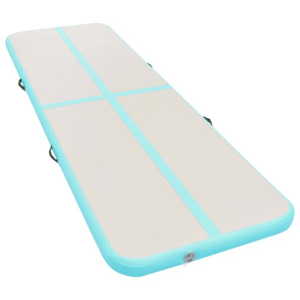 vidaXL Nafukovacia žinenka s pumpou 700x100x10 cm PVC zelená – Obrázok 4
