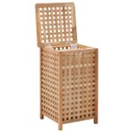 vidaXL Kôš na bielizeň 39x39x65 cm masívne orechové drevo – Obrázok 2