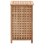 vidaXL Kôš na bielizeň 39x39x65 cm masívne orechové drevo – Obrázok 3