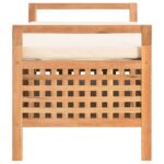 vidaXL Úložná lavica 93x49x49 cm masívne orechové drevo – Obrázok 3