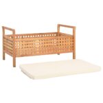 vidaXL Úložná lavica 93x49x49 cm masívne orechové drevo – Obrázok 4