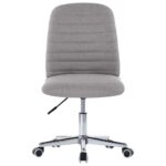 vidaXL Jedálenské stoličky 2 ks bledosivé látkové – Obrázok 4