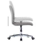 vidaXL Jedálenské stoličky 2 ks bledosivé látkové – Obrázok 6