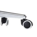 vidaXL Jedálenské stoličky 2 ks bledosivé látkové – Obrázok 9