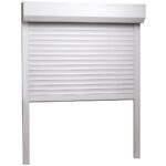 vidaXL Predokenná roleta, hliník 70x100 cm, biela – Obrázok 3
