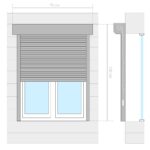 vidaXL Predokenná roleta, hliník 70x100 cm, biela – Obrázok 7