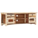 vidaXL TV skrinka 120x30x40 cm, recyklovaný masív – Obrázok 10