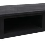 vidaXL Konzolový stolík čierny 110x45x76 cm drevený – Obrázok 8