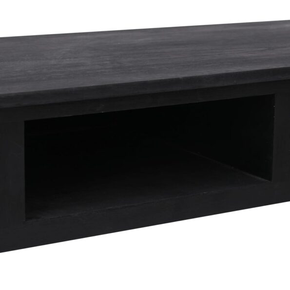 vidaXL Konzolový stolík čierny 110x45x76 cm drevený – Obrázok 8