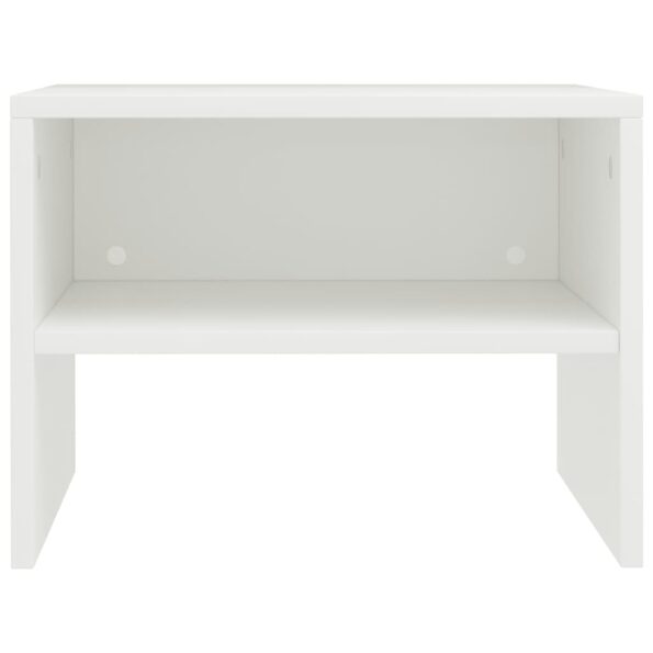vidaXL Nočné stolíky 2 ks biele 40x30x30 cm drevotrieska – Obrázok 5