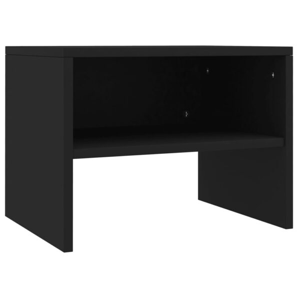 vidaXL Nočné stolíky 2 ks, čierne 40x30x30 cm, kompozitné drevo – Obrázok 4