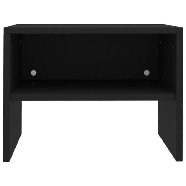 vidaXL Nočné stolíky 2 ks, čierne 40x30x30 cm, kompozitné drevo – Obrázok 5