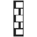 vidaXL Knižnica/deliaca stena, čierna 45x24x159 cm, kompozitné drevo – Obrázok 5