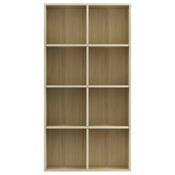 vidaXL Knižnica/komoda, dub sonoma 66x30x130 cm, kompozitné drevo – Obrázok 6