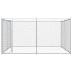 vidaXL Vonkajšia voliéra pre psy 383x383x185 cm – Obrázok 2