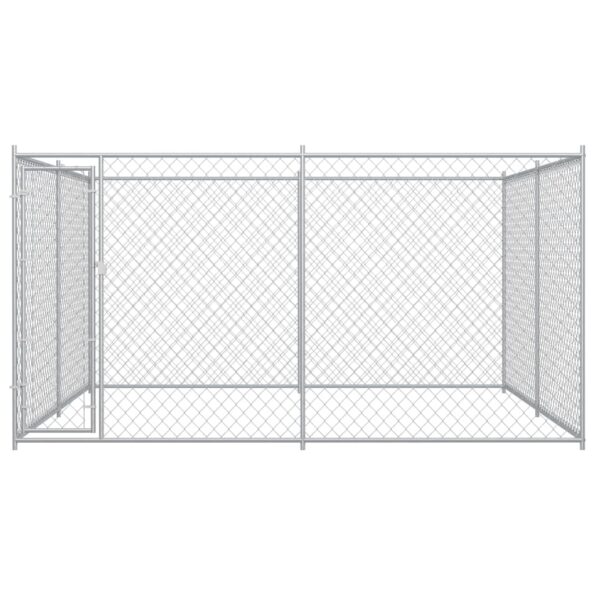 vidaXL Vonkajšia voliéra pre psy 383x383x185 cm – Obrázok 2
