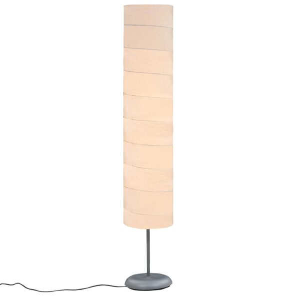vidaXL Stojanová lampa s podstavcom biela 121 cm E27 – Obrázok 2