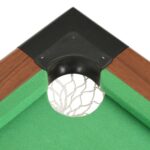 vidaXL 4-stopový biliardový stôl hnedý 122x61x76 cm – Obrázok 7