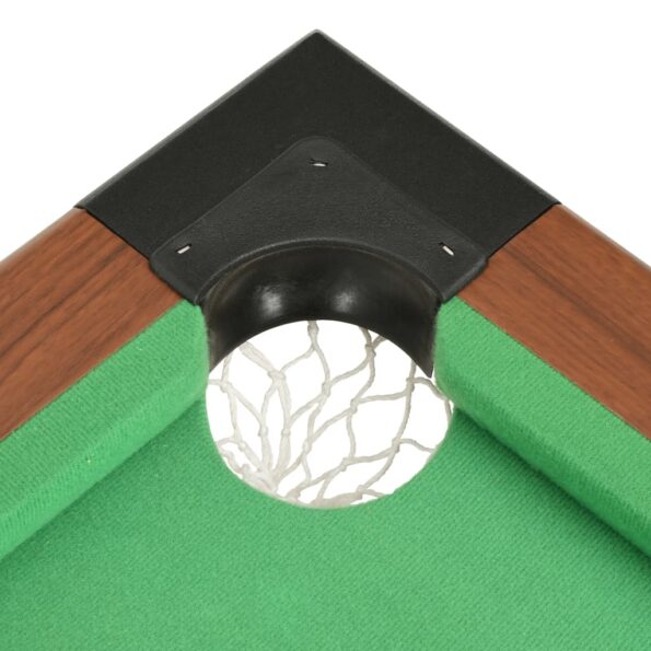 vidaXL 4-stopový biliardový stôl hnedý 122x61x76 cm – Obrázok 7