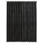 vidaXL Zatemňovací záves s háčikmi, zamat, antracitový 290x245 cm – Obrázok 2