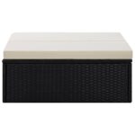 vidaXL 2-dielna záhradná sedacia súprava s podložkami, polyratan, čierna – Obrázok 12