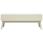 vidaXL Konferenčný stolík 2 zásuvky vyrezávaný sivý 110x50x40 cm drevo – Obrázok 5