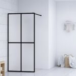 vidaXL Sprchová zástena walk-in, matné tvrdené sklo 140x195 cm